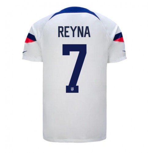 Forenede Stater Giovanni Reyna #7 Replika Hjemmebanetrøje VM 2022 Kortærmet